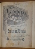 G90-BOHEMIA- G. Pucini editie bilingva 1893- ruso- italiana album partituri.