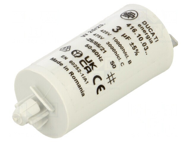 Condensator pentru Motoare 3uF 400VAC