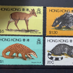 PC339 - Hong Kong 1982 Fauna/ Animale salbatice, serie MNH, 4v