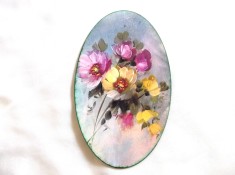 Tablou pe lemn cu flori .43770