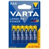 Baterie Alcalina LongLife Power LR3 4+2 Varta