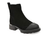 Ghete GRYXX negre, A062, din piele intoarsa
