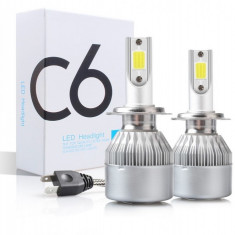 Bec cu led C6 H7 Putere: 18W - 3500 lumen 6000k 12V OMC