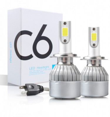 Bec cu led C6 H7 Putere: 18W - 3500 lumen 6000k 12V OMC foto