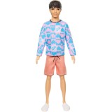 Papusa Barbie Fashionistas, Ken cu corp subtire, Mattel