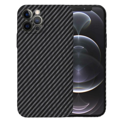Husa pentru iPhone 12 Pro - Techsuit Carbonite FiberShell - Black foto