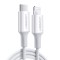 Cablu de Date Type-C la Lightning, 3A, 2m - Ugreen Rubber Shell (60749) - White
