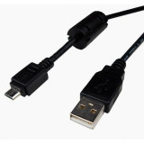 Cablu USB A tata - micro USB tata 1.8m HI-Speed cu ferita, Generic