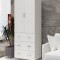 Dulap, 2U-3S, 70x35x180 cm, Alb