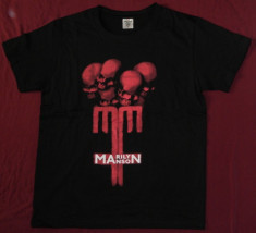 Tricou Marilyn Manson -cranii marimea S foto