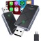 Adaptor Auto CarPlay/Android Auto Vala Tech&reg;️, Wireless, Plug&amp;Play, Bluetooth 5.3, Reconectare Automata, iOs10+ Android 11+, 2.4GHz-5.8GHz, Dual-Core