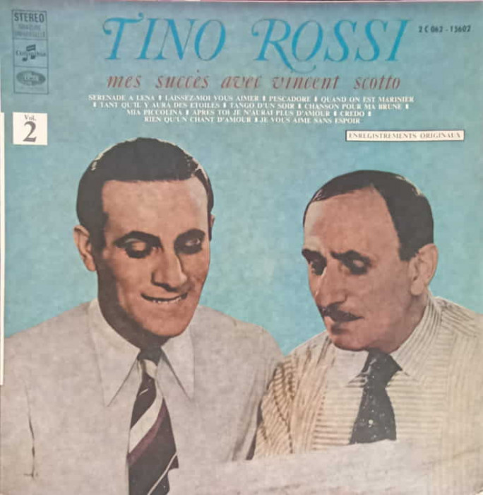 Disc vinil, LP. Mes Succes Avec Vincent Scotto Vol. 2-TINO ROSSI