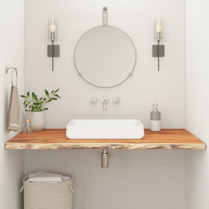vidaXL Blat de baie, 90x60x3,8 cm, dreptunghiular, lemn masiv acacia 370309