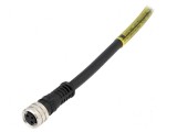 Conector M8 mamă PIN 3 cu cablu Nano-Change 3A