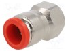 Racord push-in simplu AIGNEP 1/2&quot; alamă nichelată 0,99-20bar