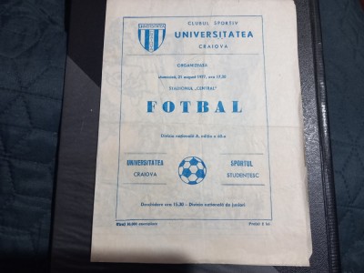 Program U Craiova - Sportul Stud. foto