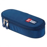 Penar neechipat Navy Blue, 1 compartiment, 1 extensie, bleumarin,23x11x6 cm, St.Majewski