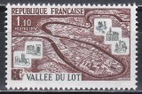 Franta 1974 - Valea Lotului, MNH, Nestampilat