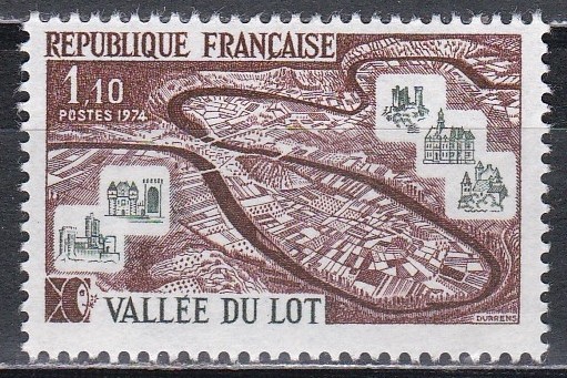 Franta 1974 - Valea Lotului, MNH