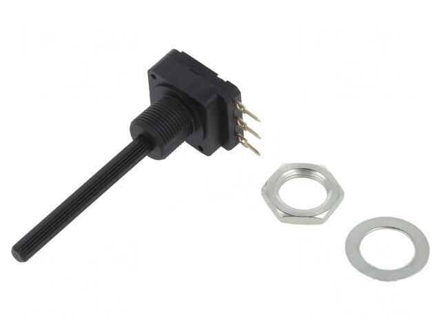 Potentiometru Axial 5k&Omega; 200mW THT 4mm Plastik Mono Cărbune