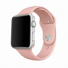 Curea Mercury Silicone pentru Apple Watch 4/5/6/SE 44 mm, Roz foto