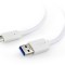 CABLU alimentare si date GEMBIRD, pt. smartphone, USB 3.0 (T) la USB 3.1 Type-C (T), 36W, 1.8m, alb, &quot;CCP-USB3-AMCM-6-W&quot; (timbru verde 0.08 lei)