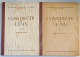 CONSTRUCTII DIN LEMN de G.G. KARLSEN ...G.V. SVENTITKI , VOLUMELE I - II , 1955