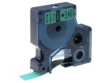 Bandă Verde 12mm 7m Scris Negru