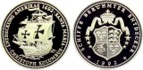 D1 Medalie Germania 1992 /Argint .585/15 g /Sailing ship Santa Maria of Christopher Columbus Proof in capsule