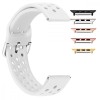 Curea din silicon, compatibila Apple Watch 9|8|7|6|5|4|3|2|1 Series, 41mm|40mm|38mm, Alb