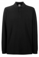 Tricou polo FRUIT OF THE LOOM Long Black foto