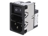 Conector Alimentare AC Soclu Tată 6A 250VAC IEC 60320 KMF