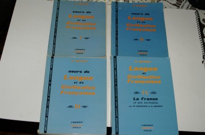 Cours de langue et de civilisation francaises - G. Mauger - 4 vol. foto