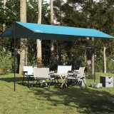 Prelata Camping Impermeabila vidaXL, Albastru, 500x294 cm, Poliester, Husa Transport Inclusa