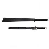 Set doua sabii de vanatoare, IdeallStore&reg;, Ninja Blade, 81 cm, negru, teaca inclusa