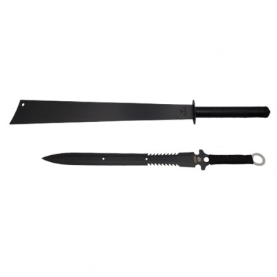 Set doua sabii de vanatoare, IdeallStore&amp;reg;, Ninja Blade, 81 cm, negru, teaca inclusa foto