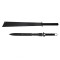 Set doua sabii de vanatoare, IdeallStore&reg;, Ninja Blade, 81 cm, negru, teaca inclusa
