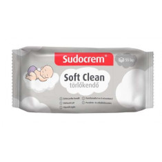 Sudocrem Soft Clean T&ouml;rlőkendő 55db