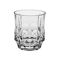 Set 6 pahare whisky, Bohemia, transparent, cristal 24%PbO, 280 ml, design Soho