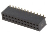 Conector şiruri pini soclu mamă 24 PIN 1,27mm SMT 2x12, CONNFLY