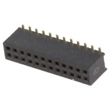 Conector şiruri pini soclu mamă 24 PIN 1,27mm SMT 2x12