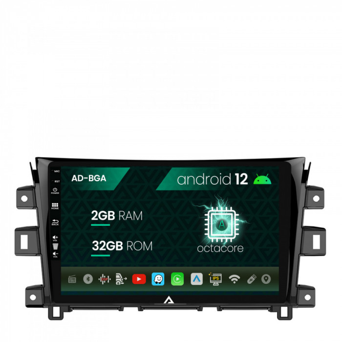 Navigatie Nissan Navara(2015+), Android 12, A-Octacore 2GB RAM + 32GB ROM, 9 Inch - AD-BGA9002+AD-BGRKIT163
