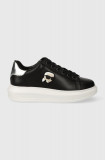 Karl Lagerfeld sneakers din piele KAPRI culoarea negru, KL62530N