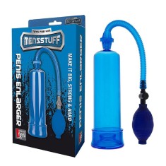 Make It Big - Pompă penis, 20 cm, albastru