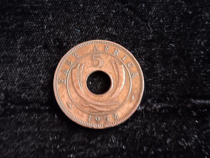 M3 C50 - Moneda foarte veche - 5 centi - Africa de Est - 1952