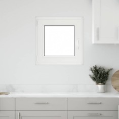 vidaXL Fereastra de subsol ?RISOR? 50x50 cm oscilo-batanta DIN stanga, alba foto