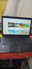 LEPTOP TOSHIBA C870-1HW PROCESOR i3-3120M/2,50GHz/RAM 6GB /HARD 320 GB / TINE BATERIA , SE VINDE CU INCARCATOR /ARE WIN 11 INSTALAT RECENT .