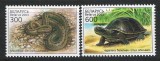Belarus 2003 Mi 481/82 MNH - Reptile native, Nestampilat