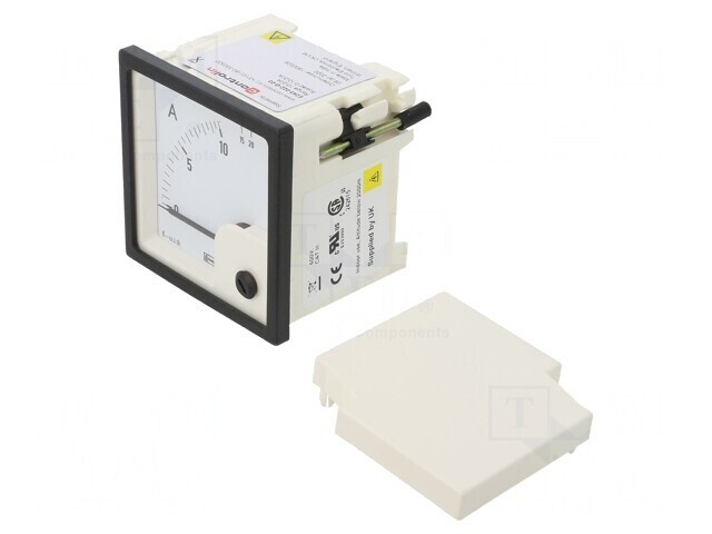Ampermetru de panou True RMS 0-10A/20A Clasa 1.5