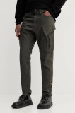 G-Star pantaloni bărbați, culoarea verde, slim D24307.E172